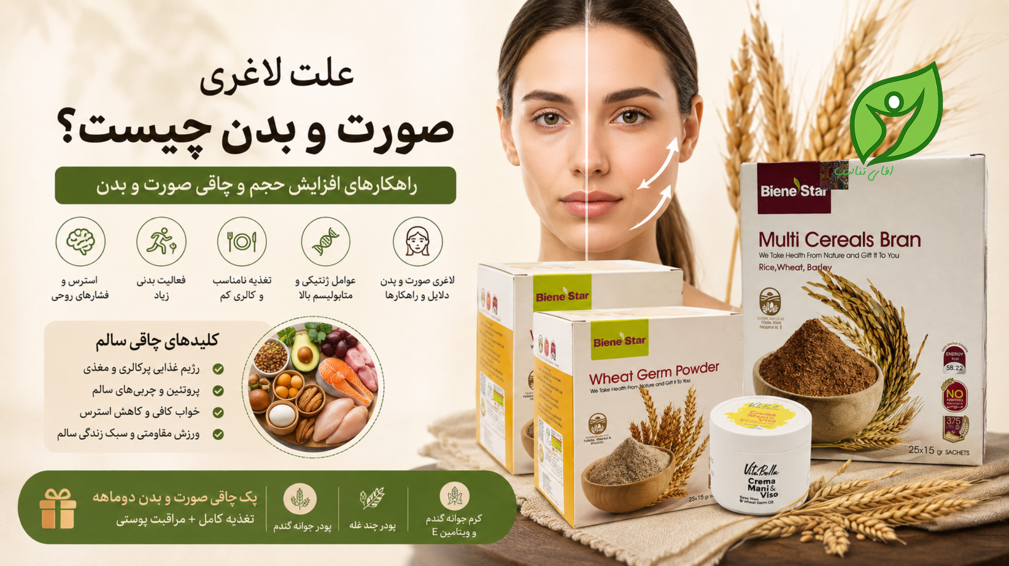 علت لاغری صورت و بدن چیست؟ راهکارهای افزایش حجم و چاقی صورت و بدن