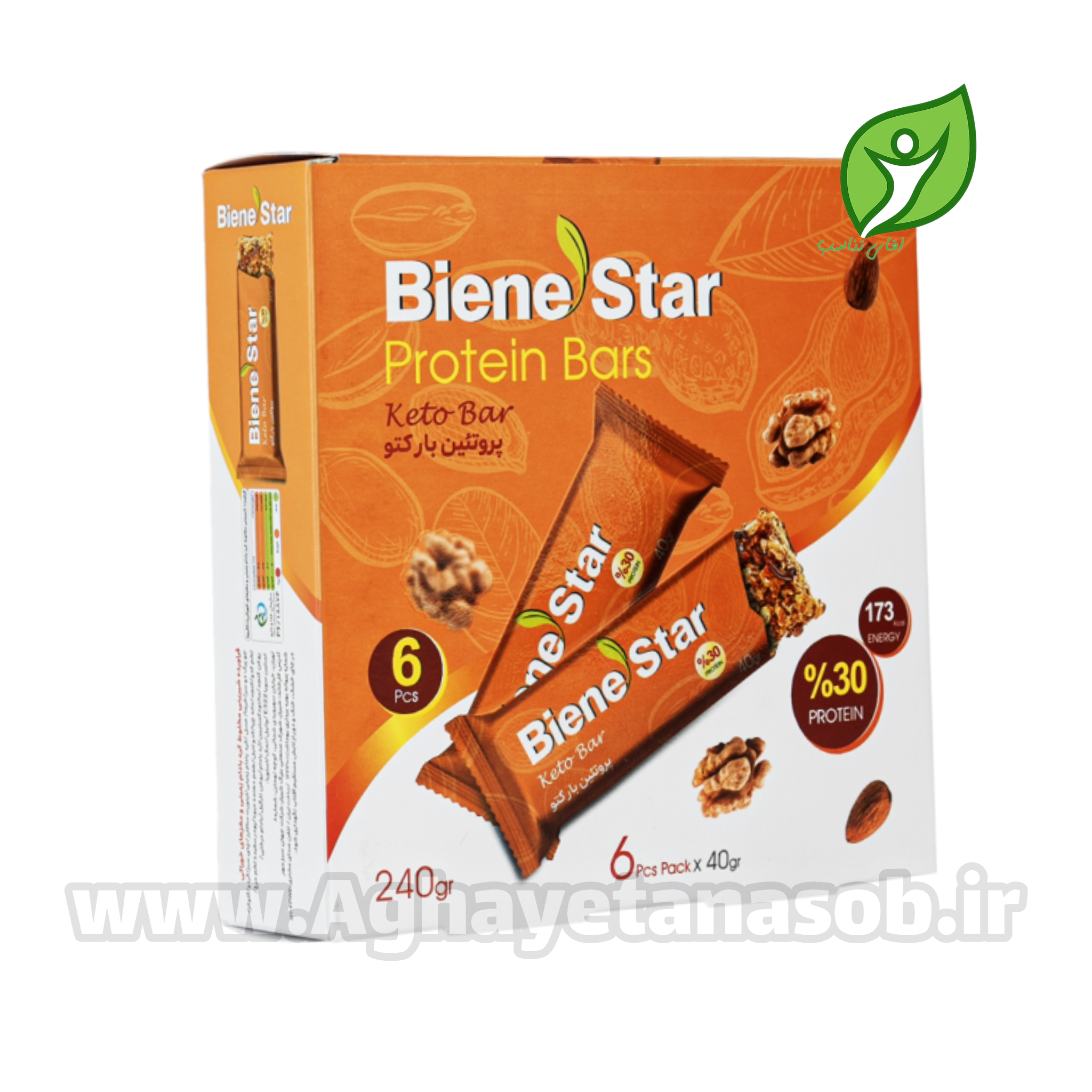پروتئین بار کتو کیچا ۶ عددی | Bienestar Keto Protein Bar Pack (6 Pcs)