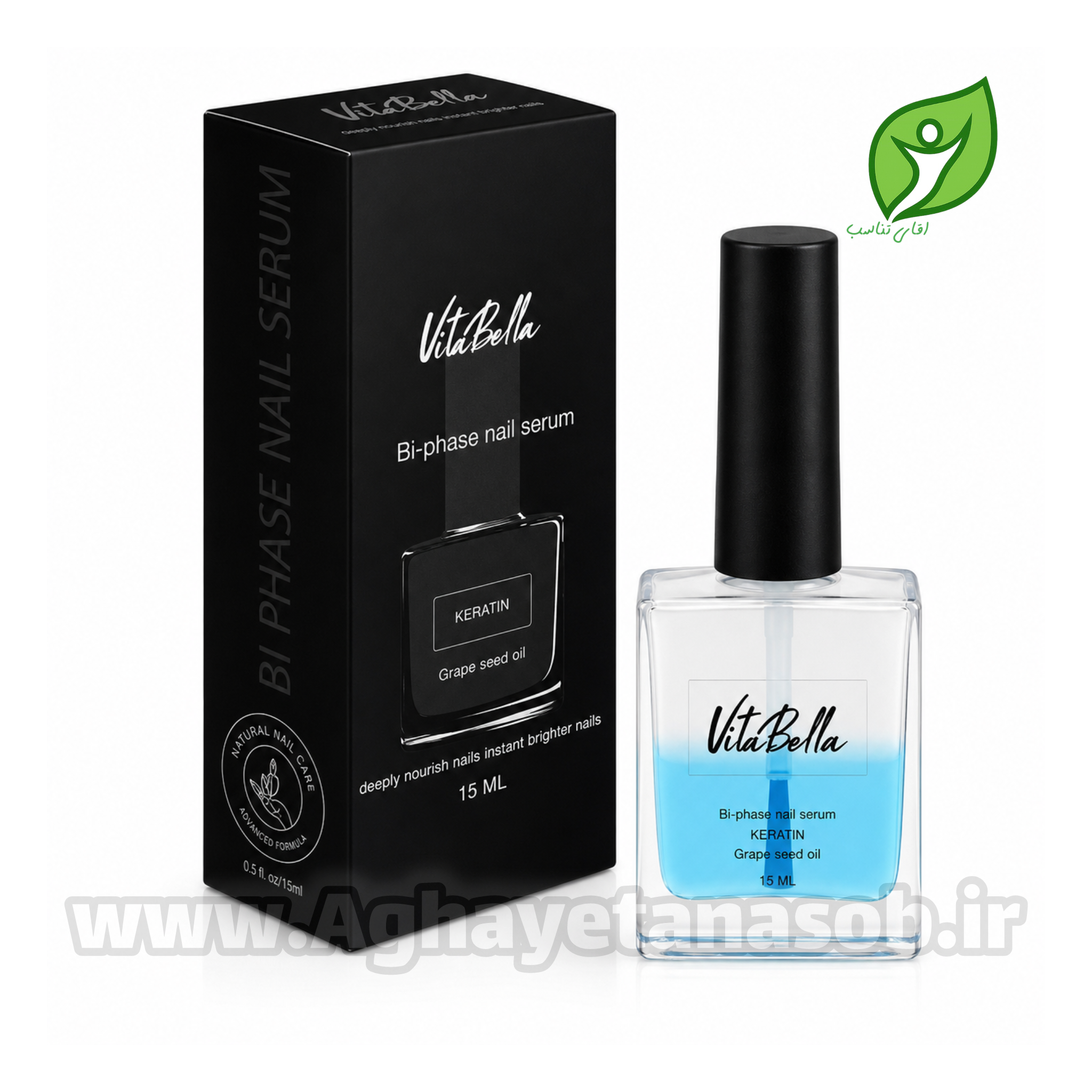 سرم دوفاز تقویت ناخن و کوتیکول ویتابلا Good Girl حاوی کراتین و روغن هسته انگور ۱۵
